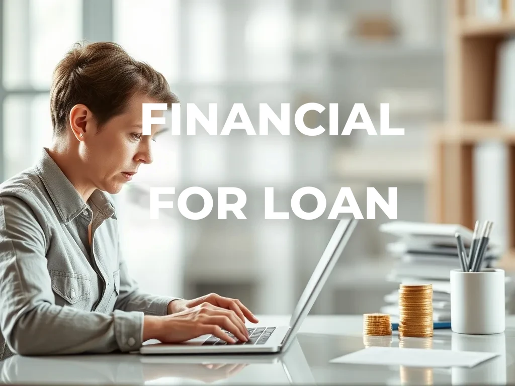 Financial for loan - accountant preparing financial statements and CMA data for loan processing